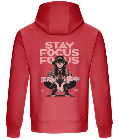 Stay sharp and stylish with our "Stay Focus" hoodie