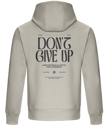 Oversized Boxy Fit Hoodie - Don't Give Up