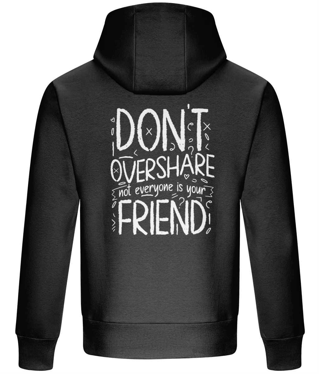 Oversized Boxy Hoodie - Don't Overshare