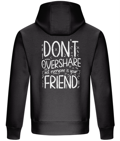 Oversized Boxy Hoodie - Don't Overshare