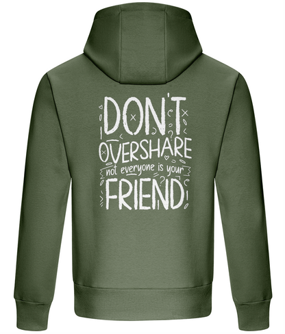 Oversized Boxy Hoodie - Don't Overshare