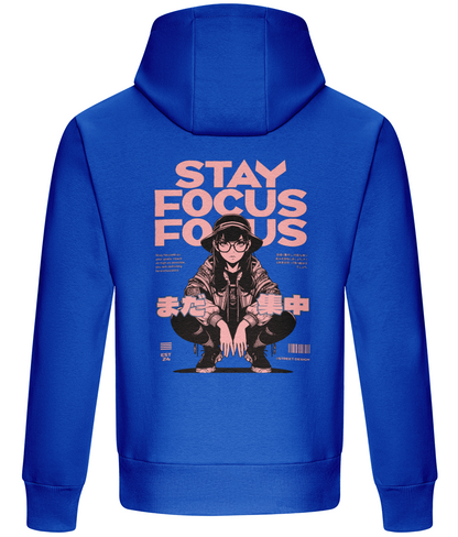 Stay sharp and stylish with our "Stay Focus" hoodie