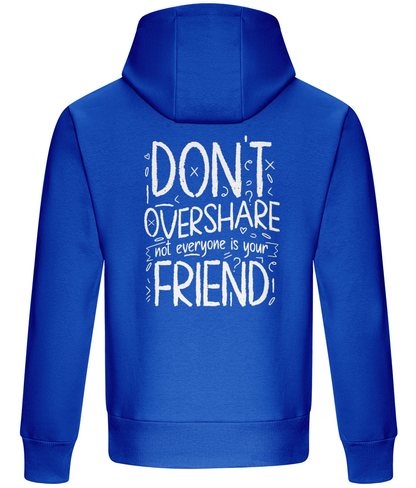 Oversized Boxy Hoodie - Don't Overshare