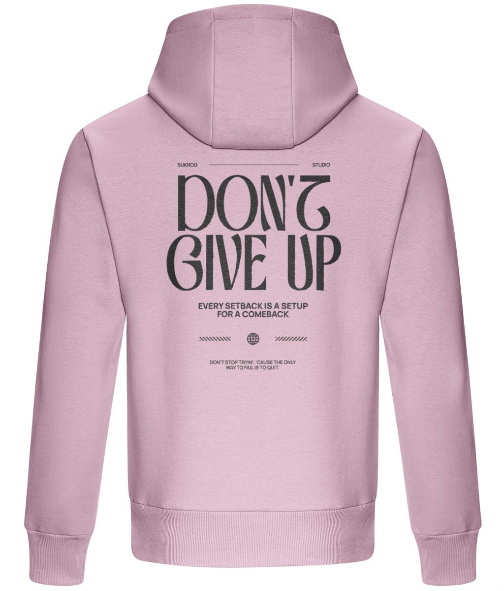 Oversized Boxy Fit Hoodie - Don't Give Up