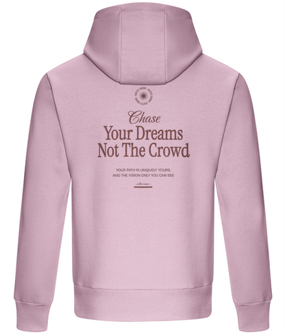 Oversized Boxy Hoodie Chase your Dreams Not the Crowd