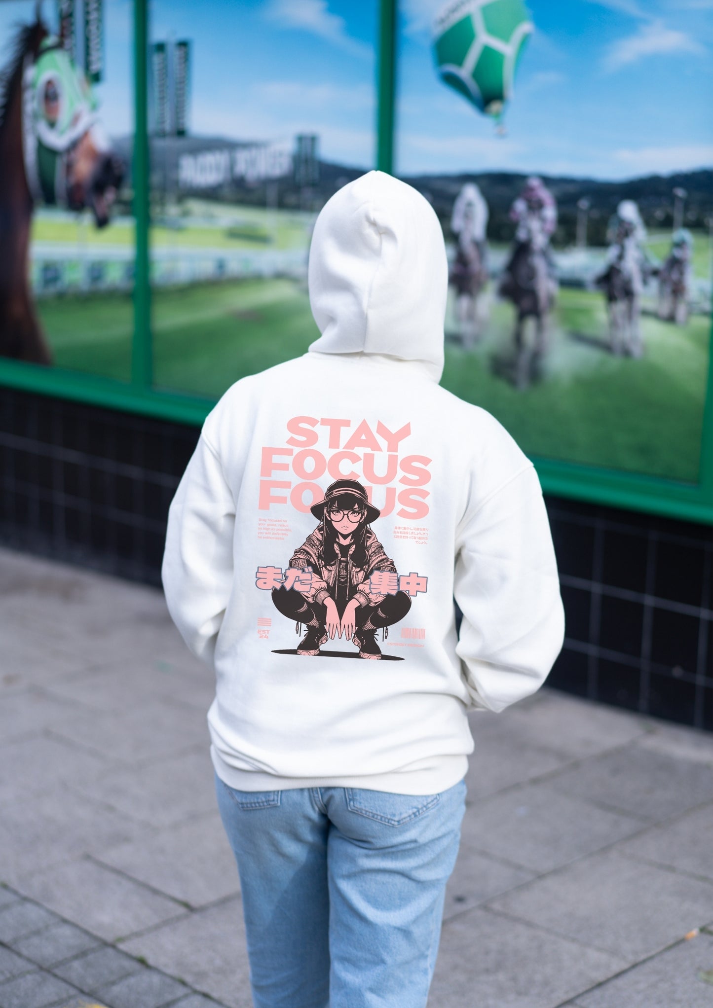 Stay sharp and stylish with our "Stay Focus" hoodie