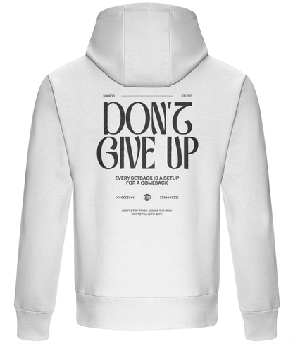 Oversized Boxy Fit Hoodie - Don't Give Up