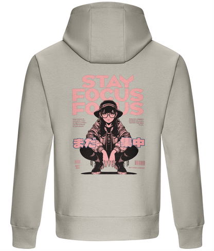 Stay sharp and stylish with our "Stay Focus" hoodie