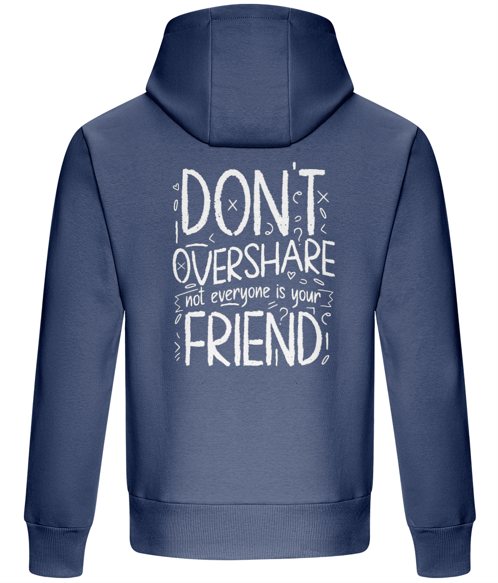 Oversized Boxy Hoodie - Don't Overshare